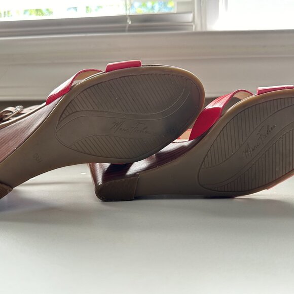 Marc Fisher Bulan Brown Multi Leather Heels Size 9.5 M With Box - Picture 8 of 12